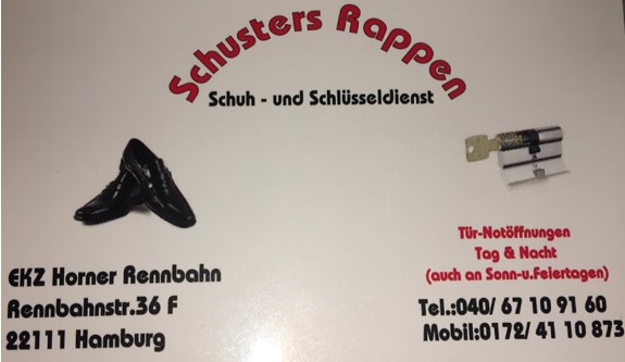 Schuh und Schlüsseldienst Schusters Rappen