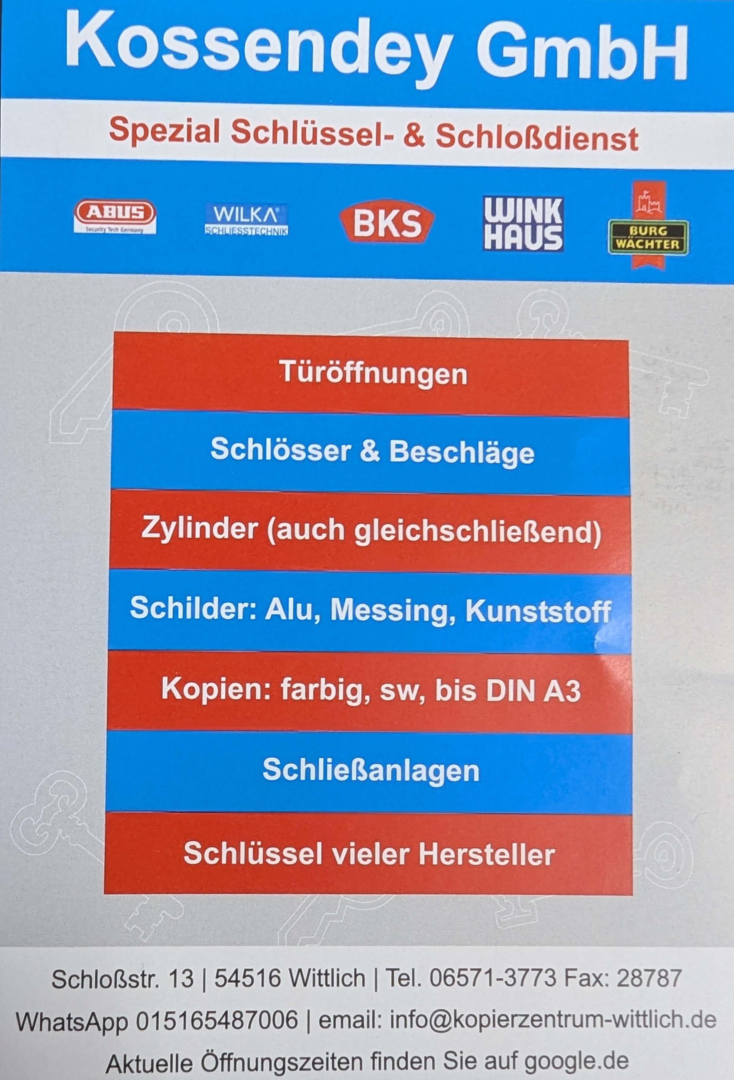 Schlüsseldienst Kossendey GmbH